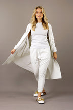 Ivory Marle Nano Cotton Maxi Cardigan - SALE