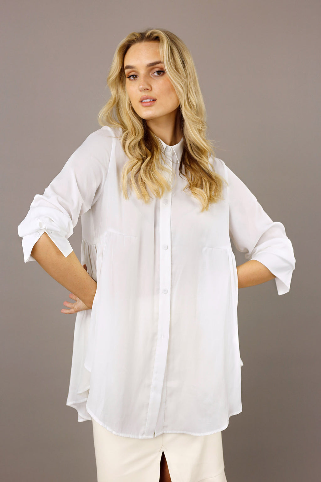 White Seta Maddison Shirt - SALE