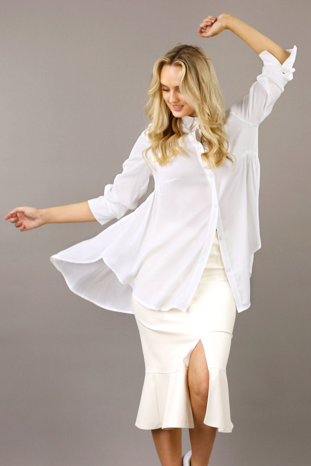 White Seta Maddison Shirt - SALE