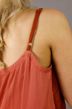 Coral Seta Splice Cami - FINAL SALE