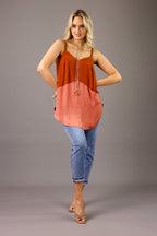 Coral Seta Splice Cami - FINAL SALE