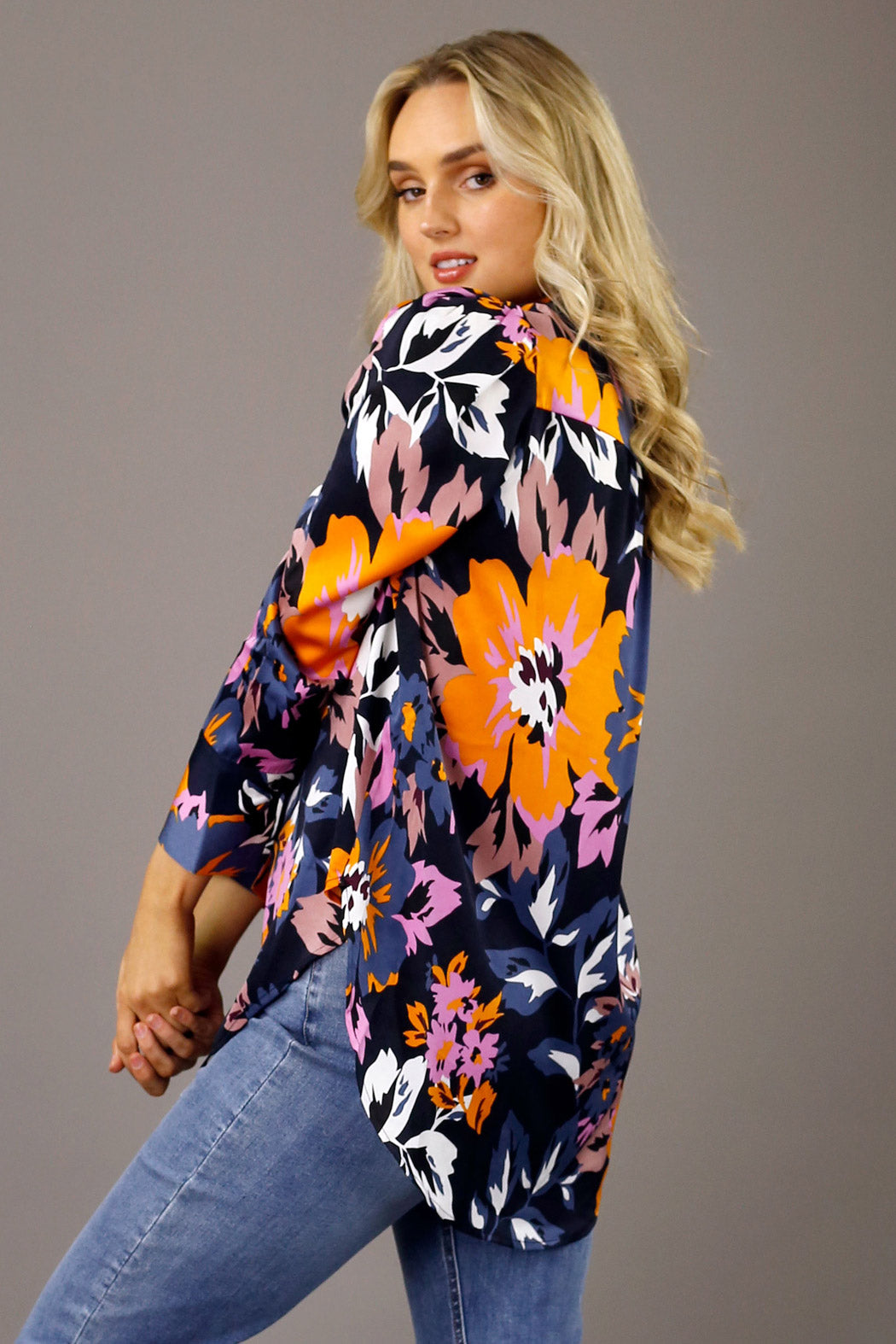Neon Floral Nano Statement Blouse