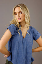 Denim Twinkle Bell Tee - SALE