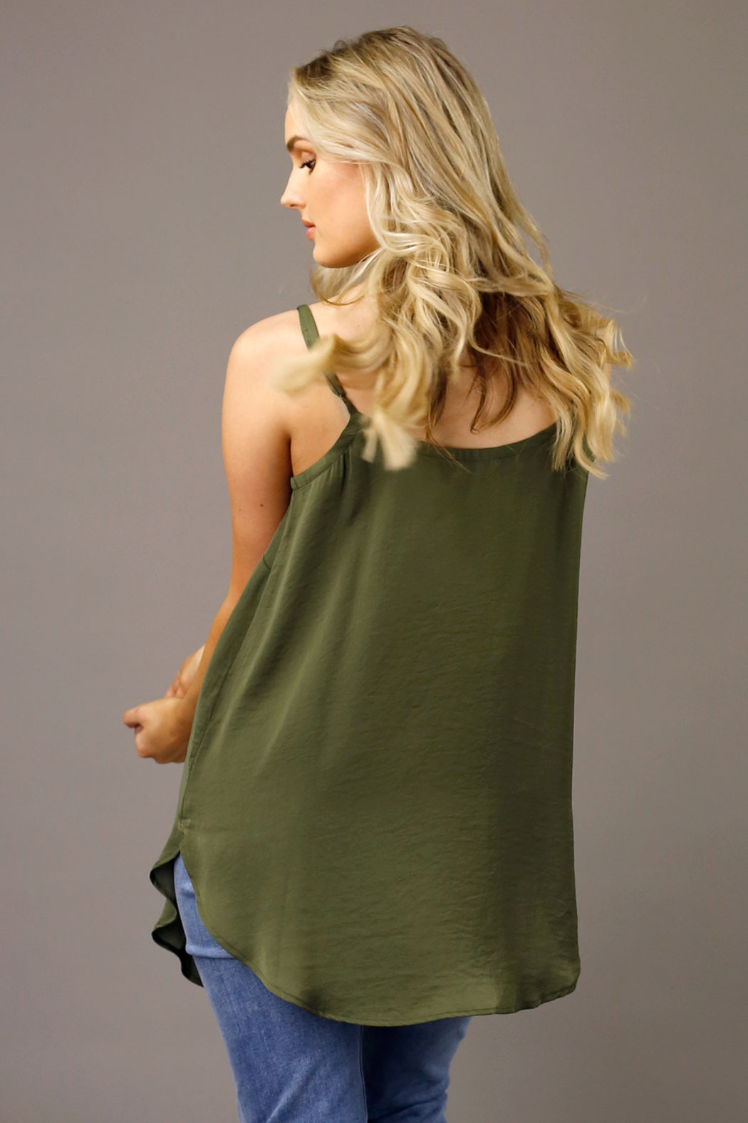 Olive Seta Effortless Cami - SALE