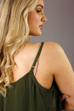 Olive Seta Effortless Cami - SALE