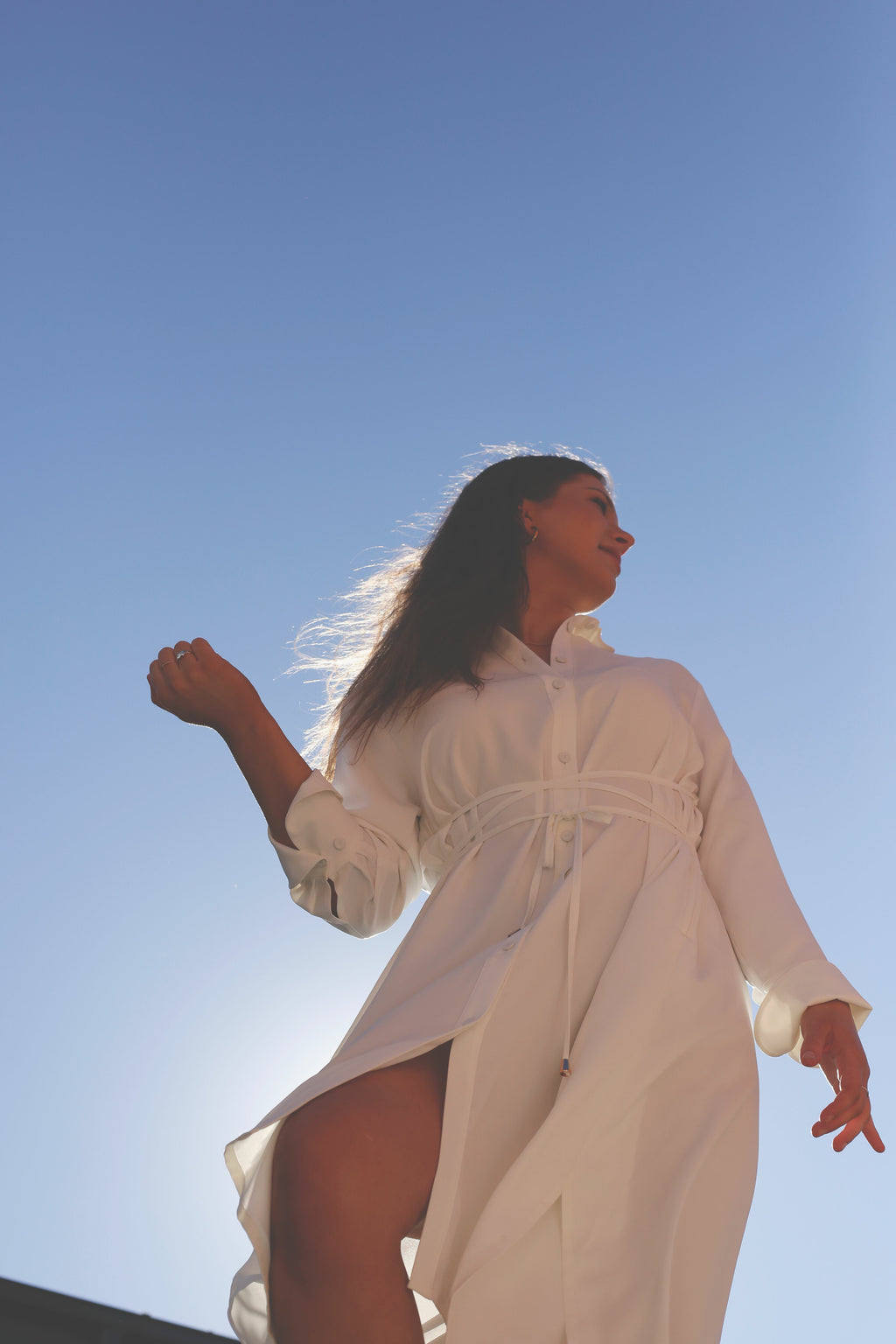 Ivory Soft Touch Empire Shirt - SALE