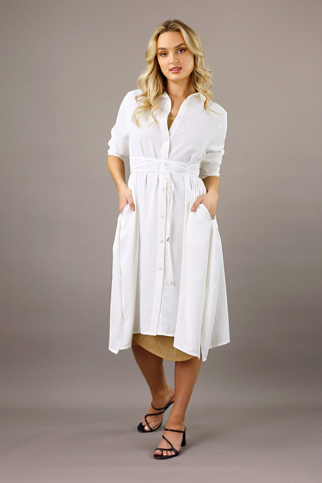 Ivory Soft Touch Empire Shirt - SALE