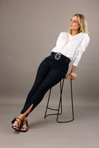 Black Spot Bengaline Split Pant - SALE