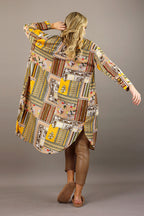 Beige Patchwork Nano Amber Shirt - SALE