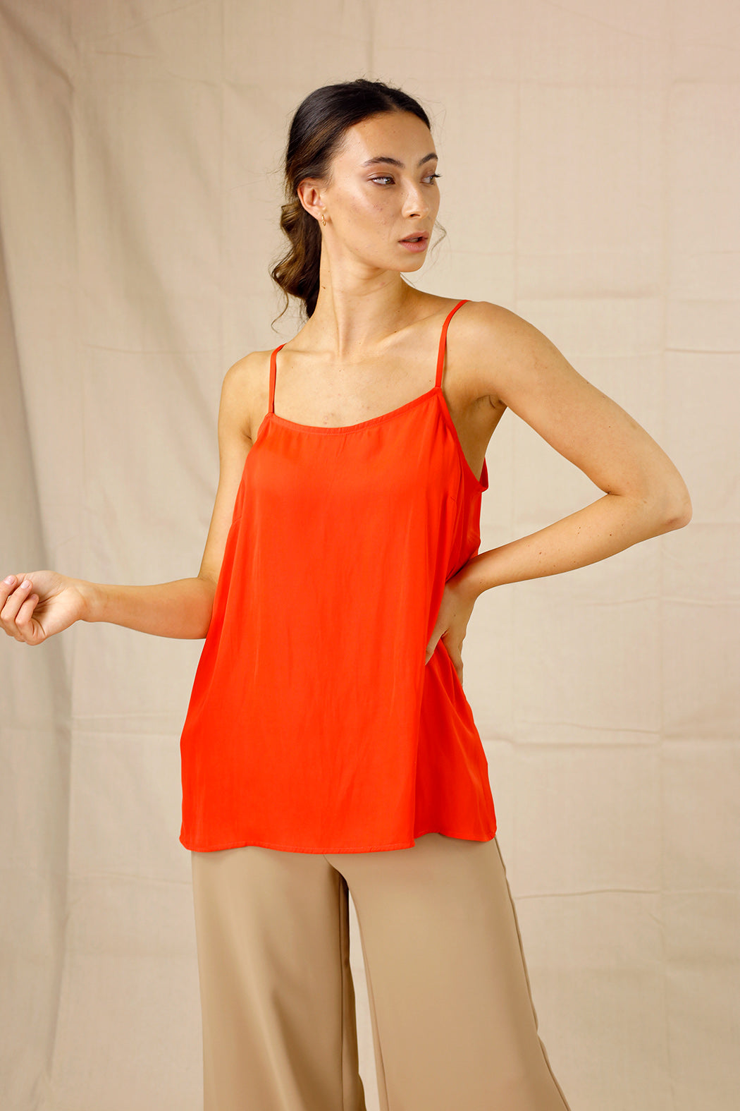 Orange Seta Lily Cami - SALE