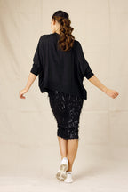 Black Silky Cardigan - SALE
