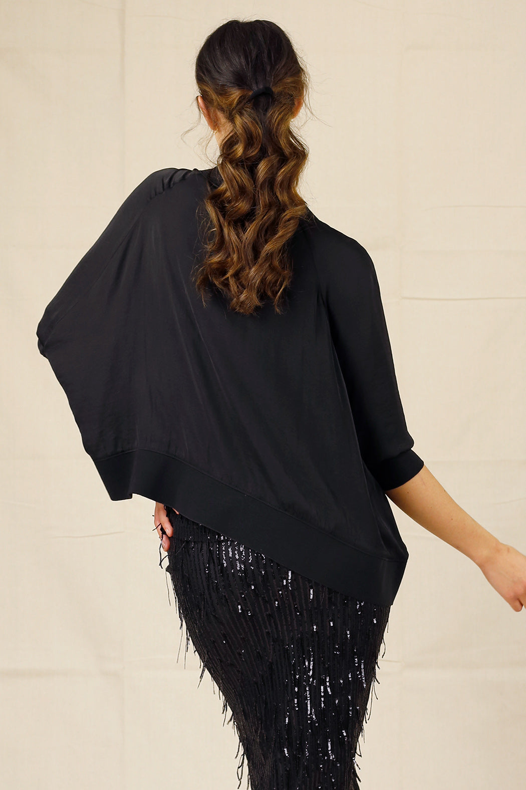 Black Silky Cardigan - SALE