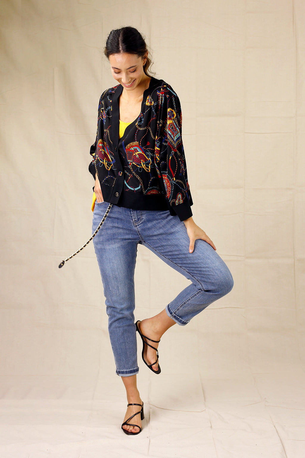 Black Bridle Silky Cardigan - SALE