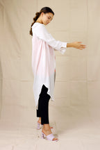 White Silky Shirt Dress - SALE