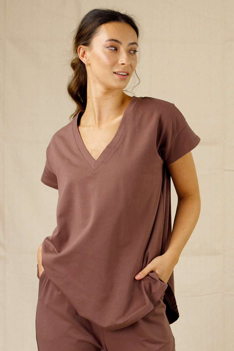 Dusty Mauve Boyfriend T-Shirt - SALE