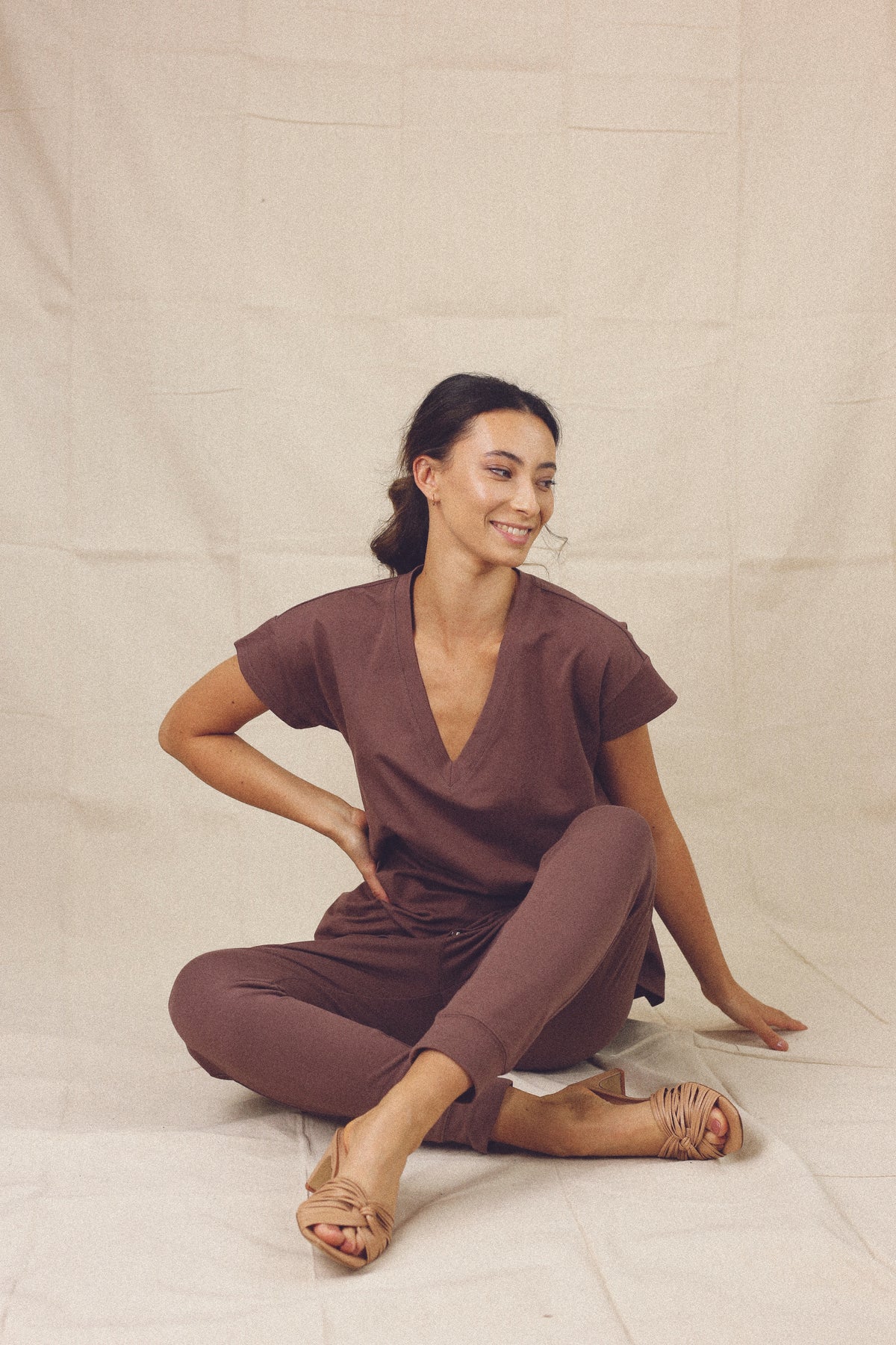 Dusty Mauve Boyfriend T-Shirt - SALE
