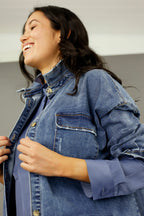 Chambray Denim Shacket - SALE