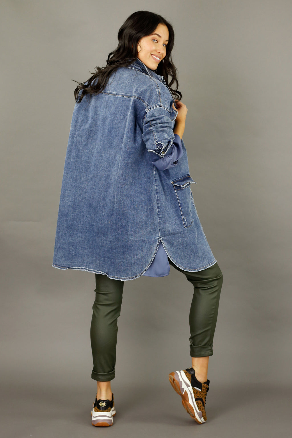 Chambray Denim Shacket - SALE