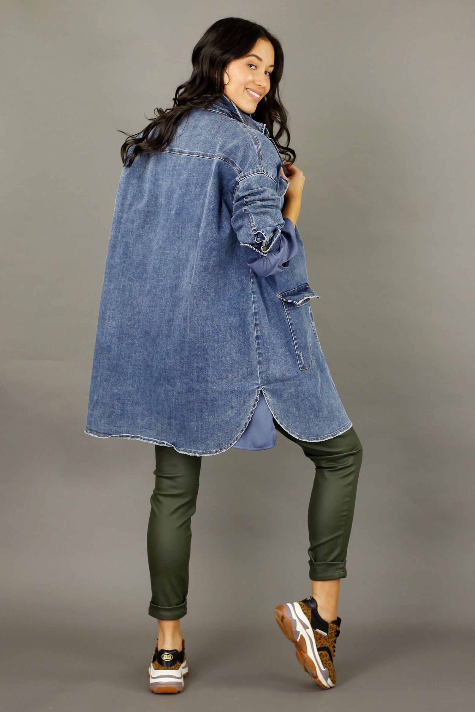 Chambray Denim Shacket - SALE