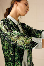 Green Luxury Boyfriend Shirt - SALE