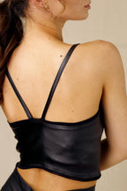 Black Waxed Miracle Bralette - SALE