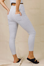 White Speckle High Rise Bennie Pant - SALE