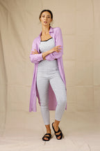 White Speckle High Rise Bennie Pant - SALE