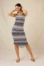 Stripe Jersey Shirttail Slip - SALE