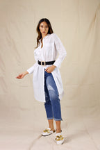 White Cotton Amber Shirt - SALE