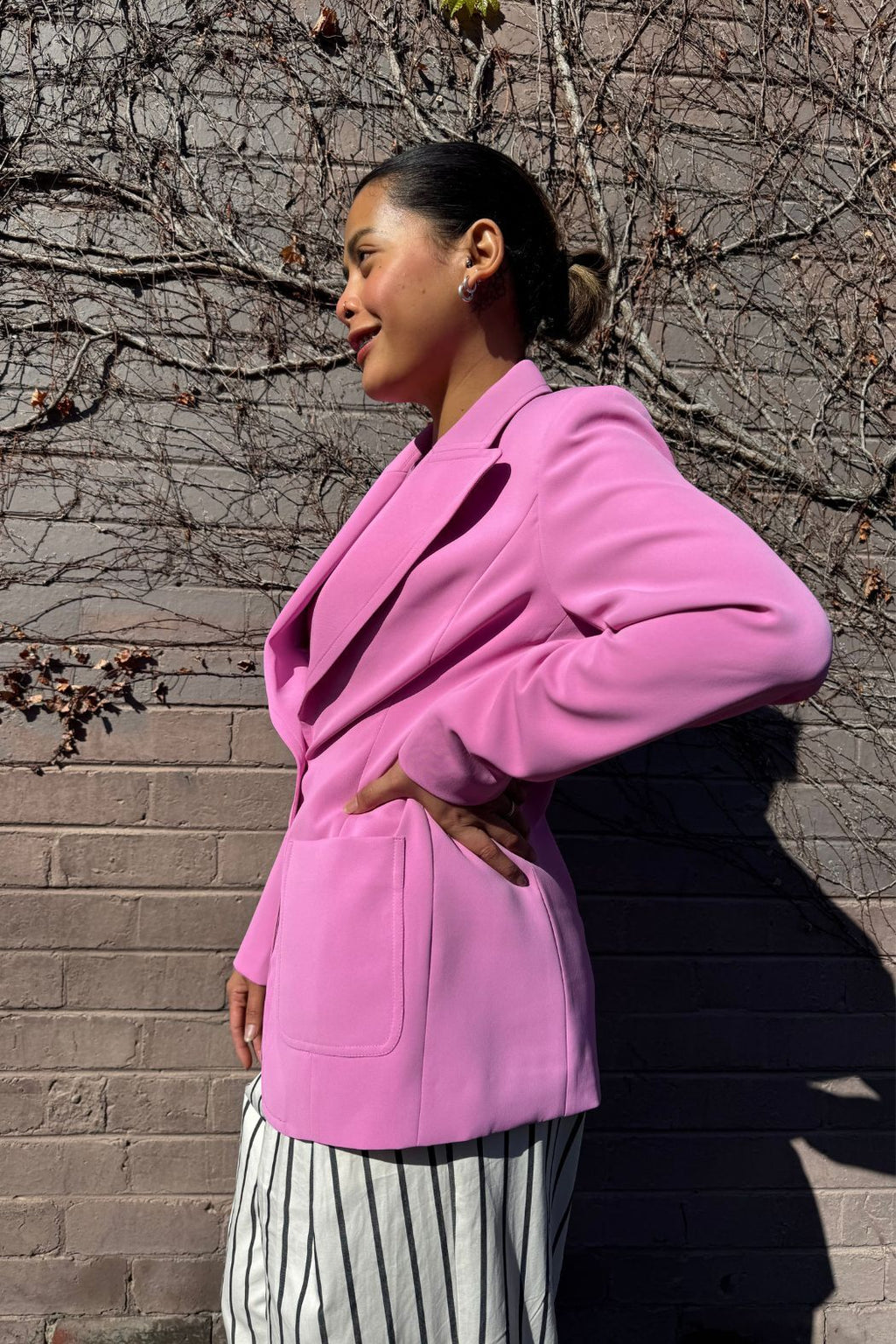 Pink Euro Pocket Blazer