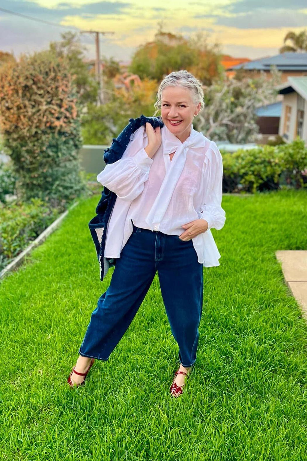 Mid Denim Barrel Jean Mid Denim