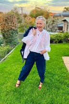 Mid Denim Barrel Jean Mid Denim