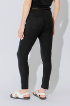 Black Tencel Pull On Cargo Pant