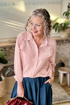 Pink Angle Pocket Shirt