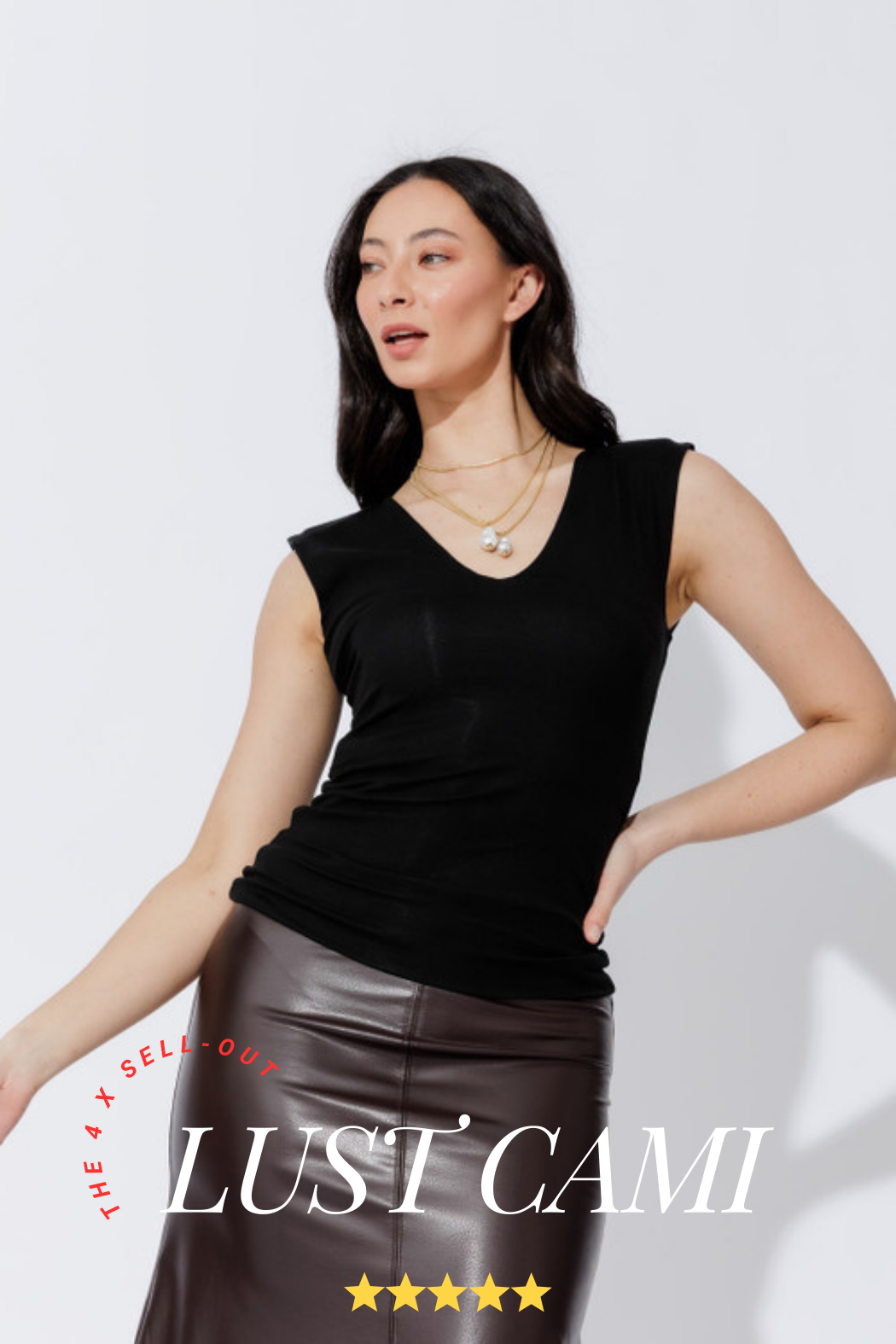 Black Tencel Lust Cami