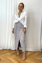Lilac Stretch Wrap Skirt - FINAL SALE