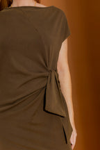 Khaki Washed Harlow Dress