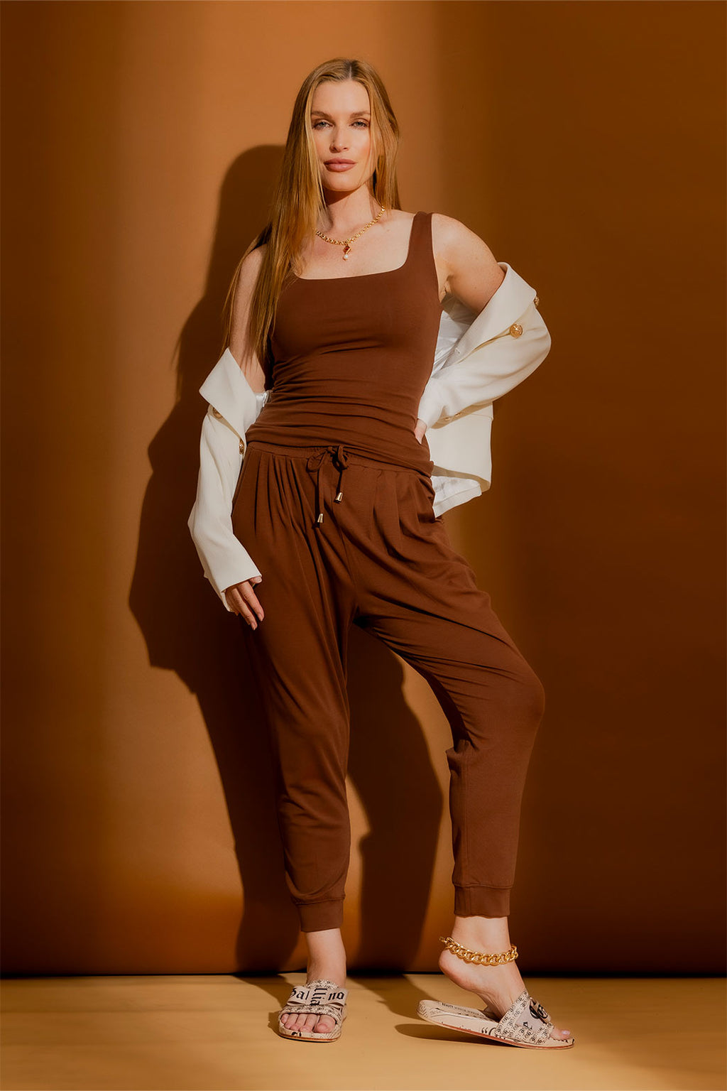 Rich Brown Tencel Body Cami Brown