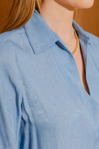 Chambray Brit Blogger Shirt