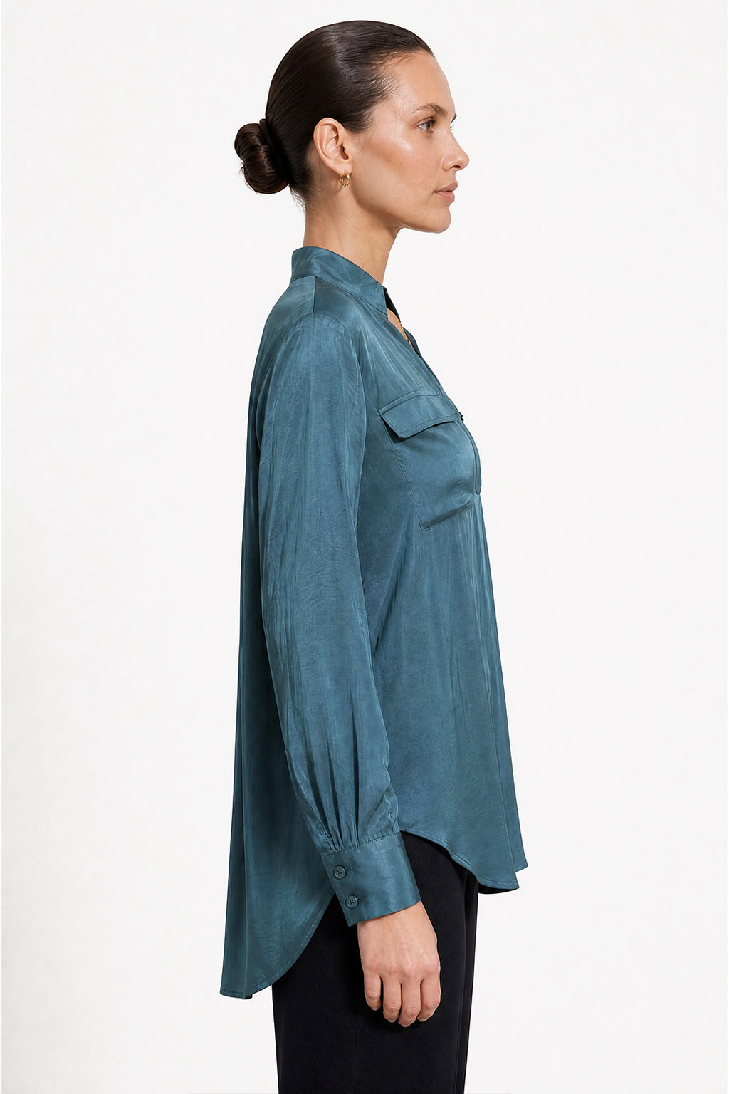 Teal Glow Cargo Blogger Shirt