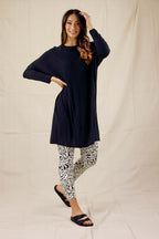 Black Bamboo Maxi Tunic - SALE