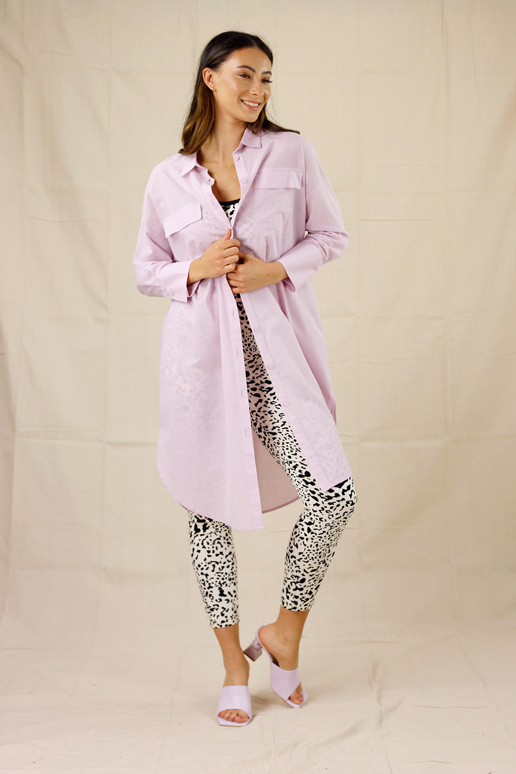Lilac Cotton Amber Shirt - SALE