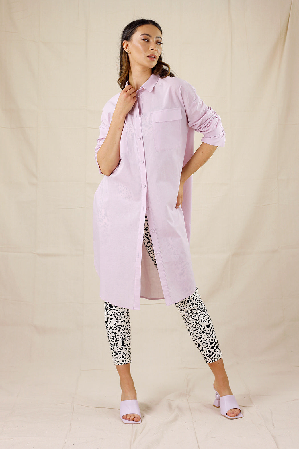Lilac Cotton Amber Shirt - SALE