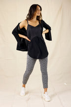 Black Soft Touch Splice Cami - SALE