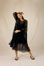 Coinspot Tiered Mesh Dress