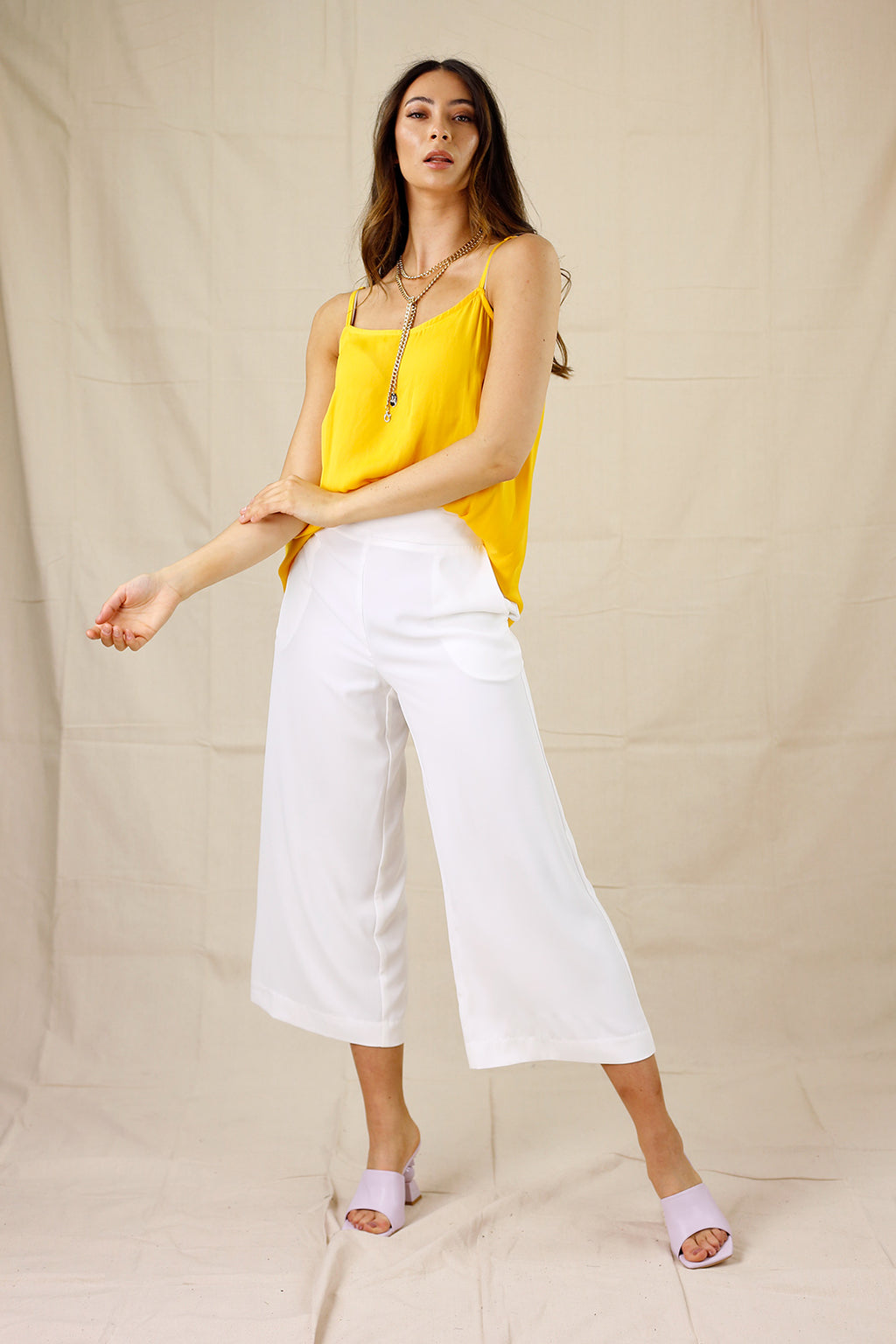 Ivory Soft Touch Crown Culotte - FINAL SALE