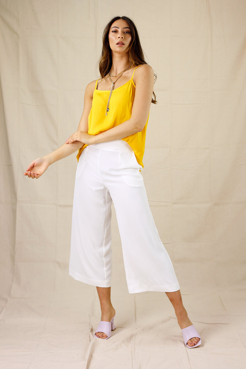 Ivory Soft Touch Crown Culotte - FINAL SALE