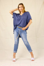 Chambray Seta Silky Vest - SALE