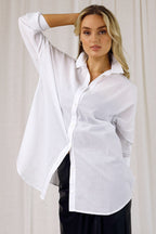 White Cotton Blake Shirt - SALE