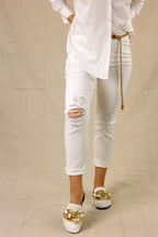 White Harper Straight Jean